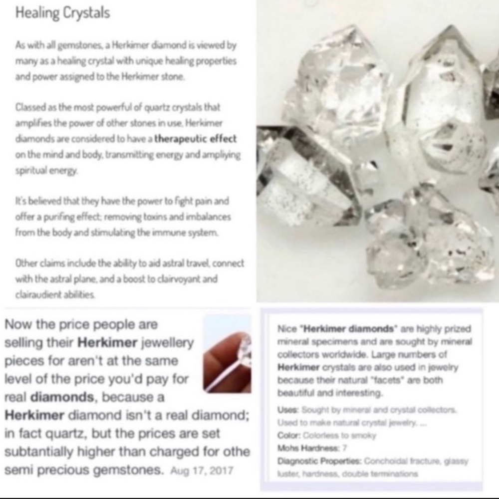 Genuine herkimer diamonds crystal quartz green cz emerauld dangly boho earrings - Picture 10 of 11